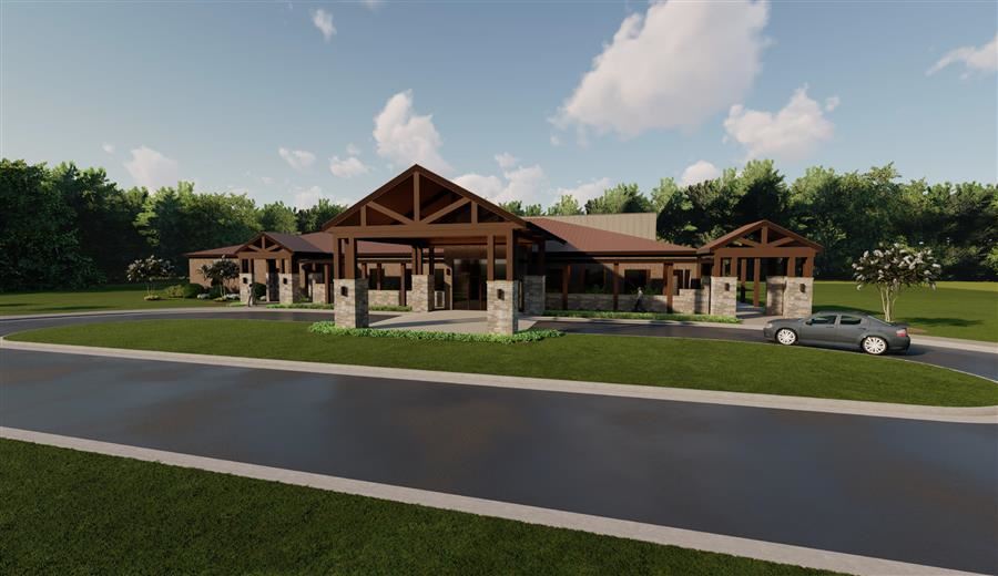  A graphic rendering of the new AIDB Student Life and Conference Center.